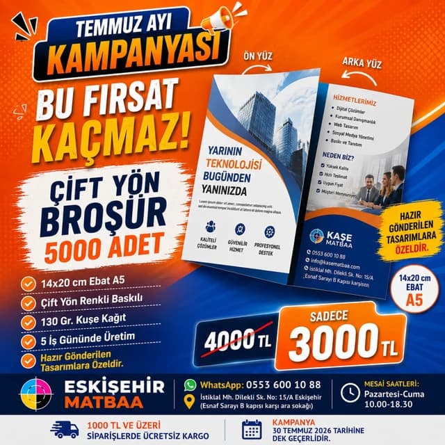 5000 Adet Broşür Kampanyası