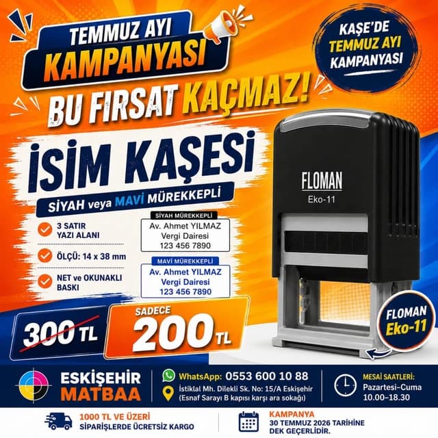 İsim Kaşesi Kampanyası