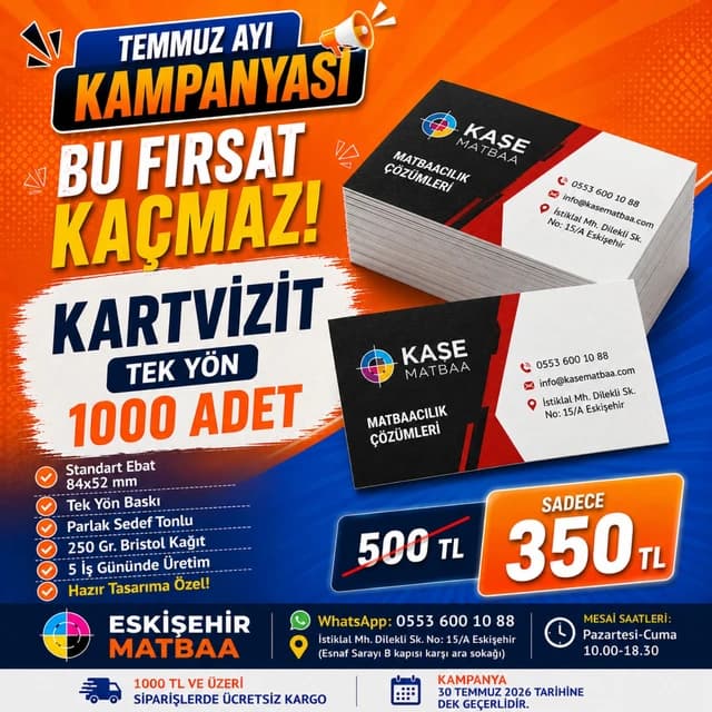 1000 Adet Kartvizit Kampanyası