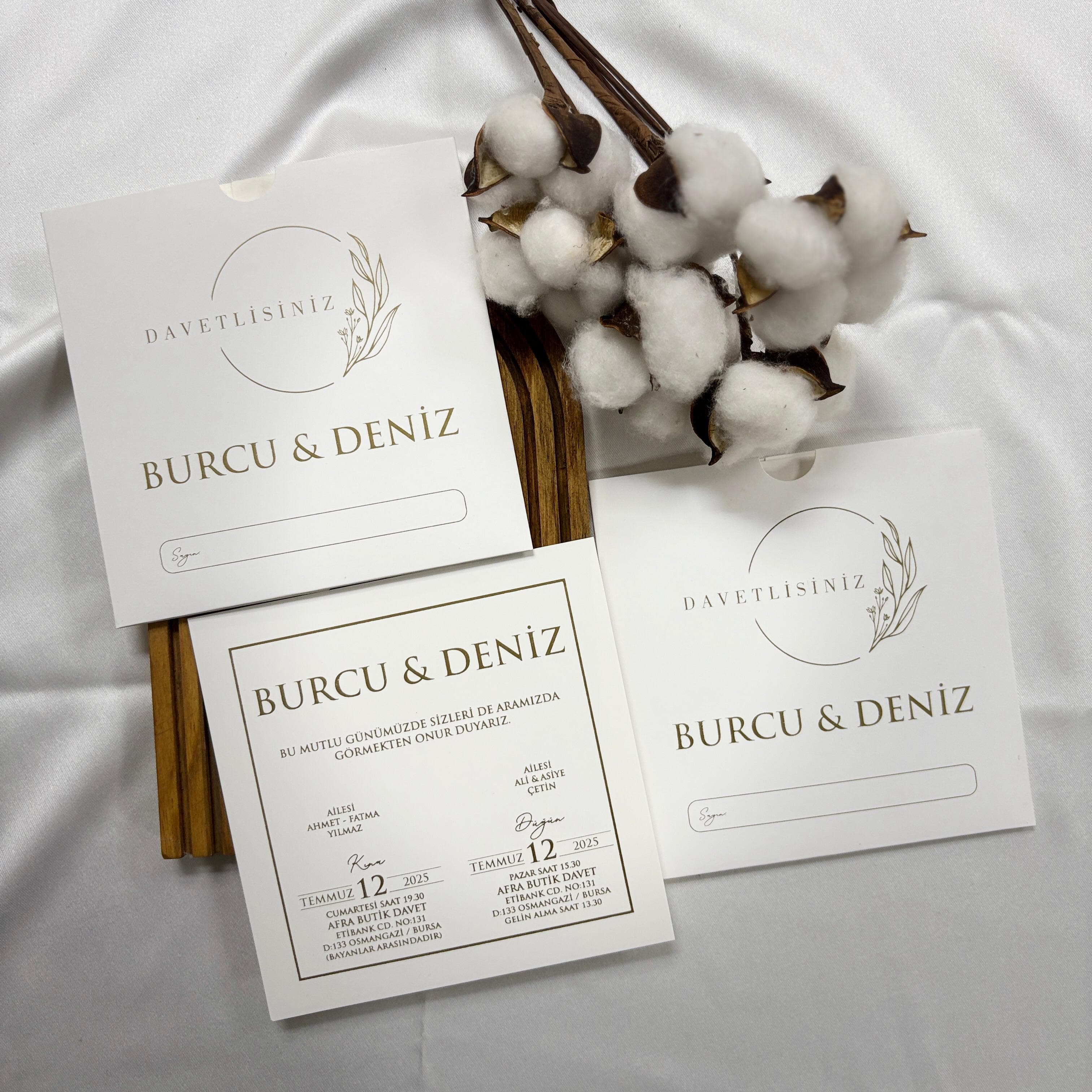 Kare Düğün Davetiyesi 24