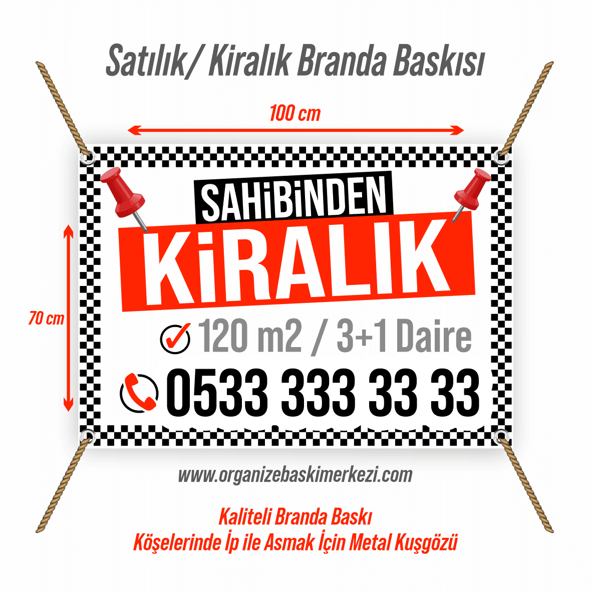 Satılık Branda Pankart Yazısı