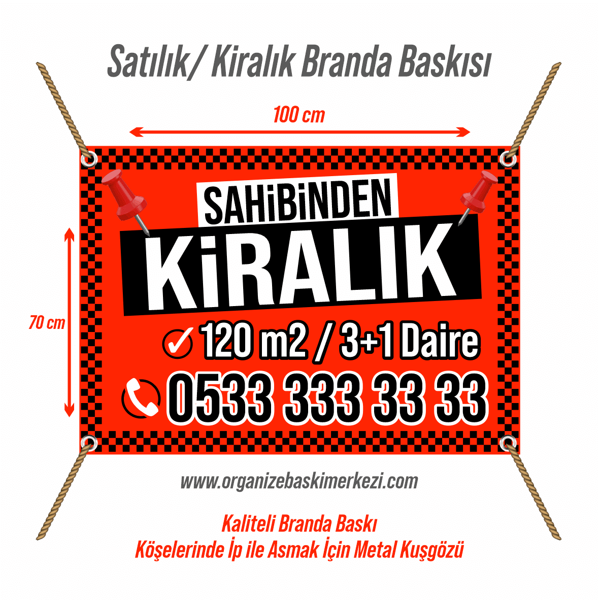 Satılık Branda Pankart Yazısı