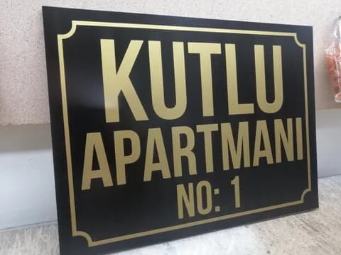 Eskişehir Apartman Tabelası