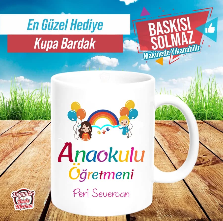 Anaokulu Öğretmeni Kupa Bardak
