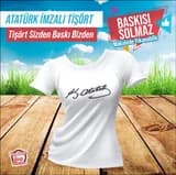 ATATÜRK İMZA BASKILI TİŞÖRT