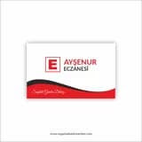 Siyah Kırmızı Eczane Kartviziti galeri görseli 3