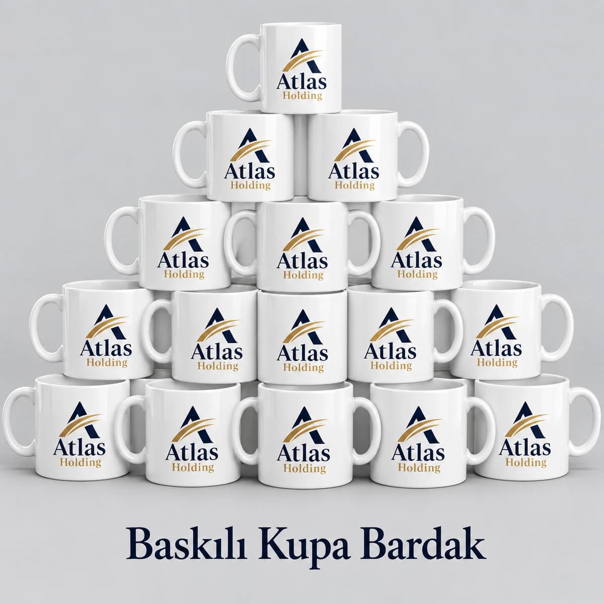Kurumsal firmalar için toplu baskılı kupa bardak örneği