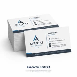 Ekonomik Kartvizit ürün görünümü – Organize Baskı Merkezi