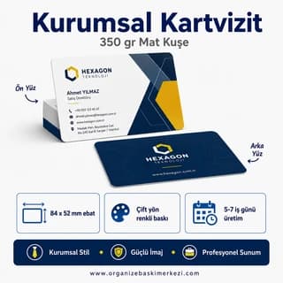 Kurumsal Kartvizit teknik bilgiler – Organize Baskı Merkezi