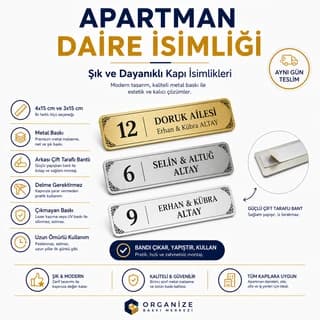 Kapı İsimliği - Daire isimliği örnek tasarım