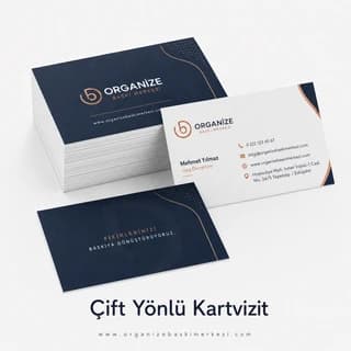 Çift Yön Kartvizit - Organize Baskı Merkezi