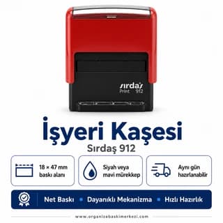 İşyeri Kaşesi Üretimi ölçü ve özellikler - Organize Baskı Merkezi