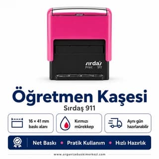 Öğretmen Kaşesi Üretimi ölçü ve özellikler - Organize Baskı Merkezi