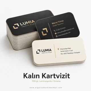 Kalın Sıvama Kartvizit - Organize Baskı Merkezi