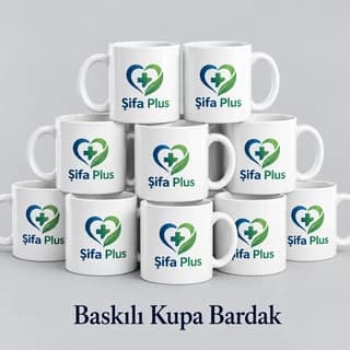 Klinik logolu toplu baskılı kupa bardaklar