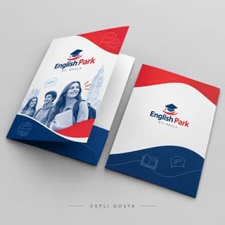 Dil okulu için cepli dosya örneği