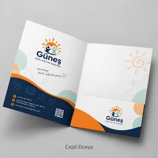 Özel eğitim merkezi için cepli dosya örneği
