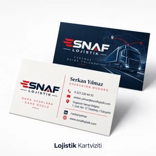 Lojistik firması için kartvizit örneği