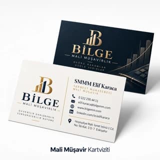 Mali müşavir ve muhasebeci için kartvizit örneği