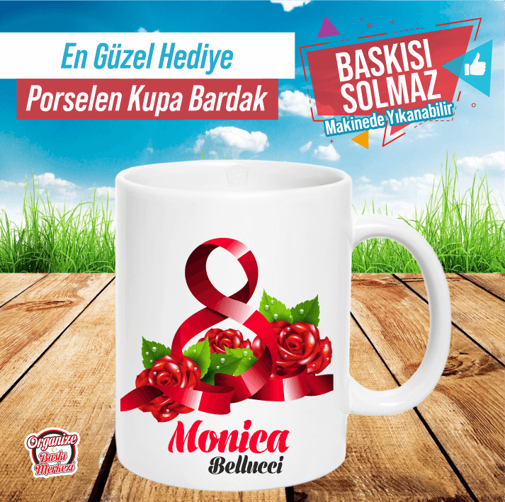 8 Mart Kadınlar Günü Kupa Bardak