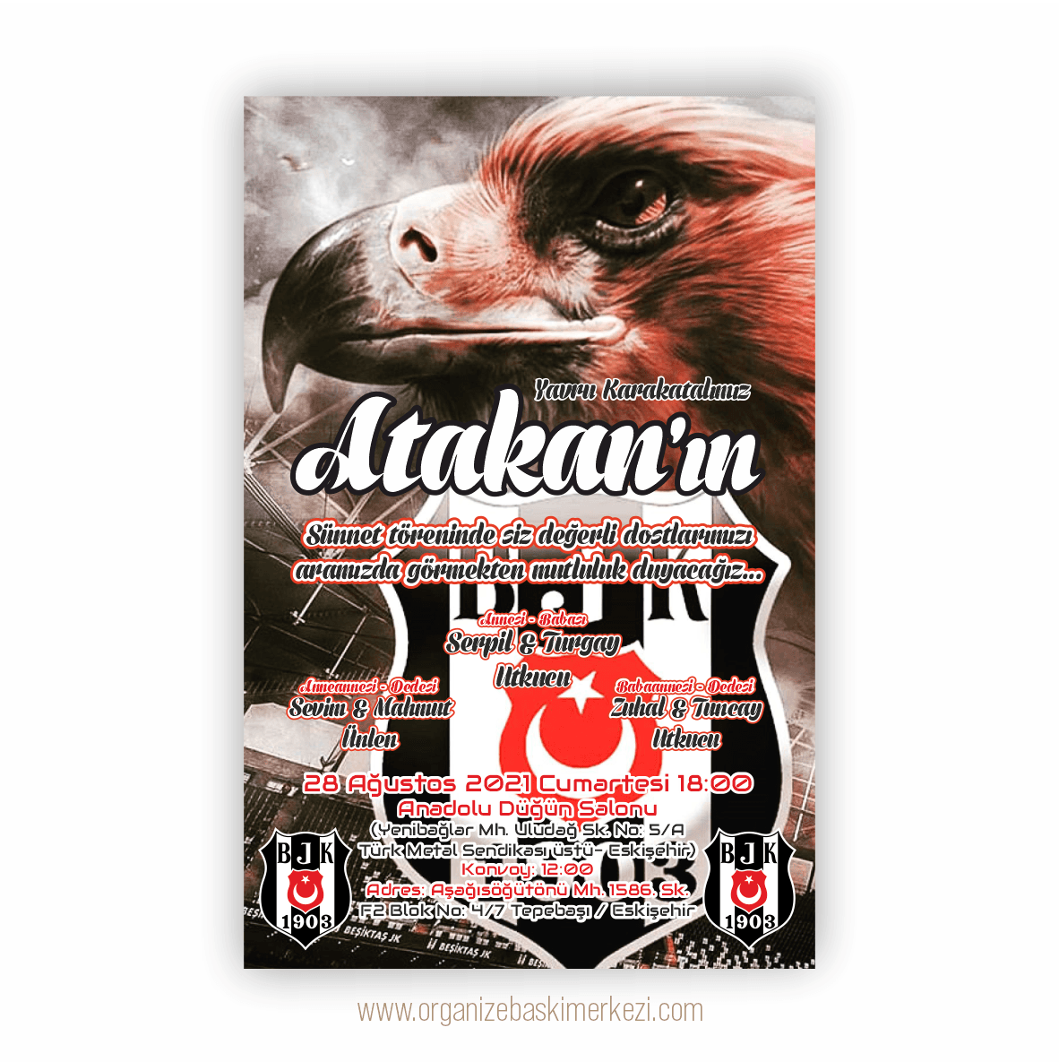 Beşiktaş Sünnet Davetiye