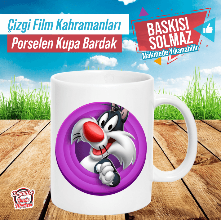 Çizgi Film Kahramanları Kupa Bardak