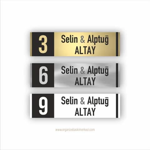 Kapı Üstü Oda Tabelaları
