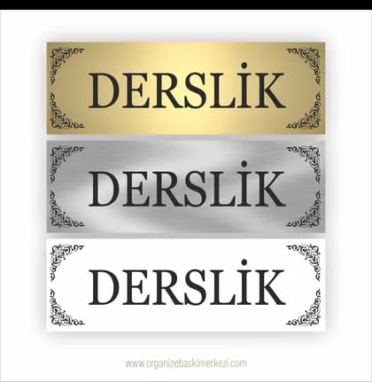 Derslik Tabelası