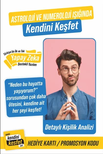 Kendini Keşfet Detaylı Kişilik Analizi Hediye Kartı (promosyon kodu)