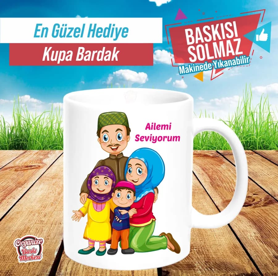 Ailemi Seviyorum Kupa Bardak