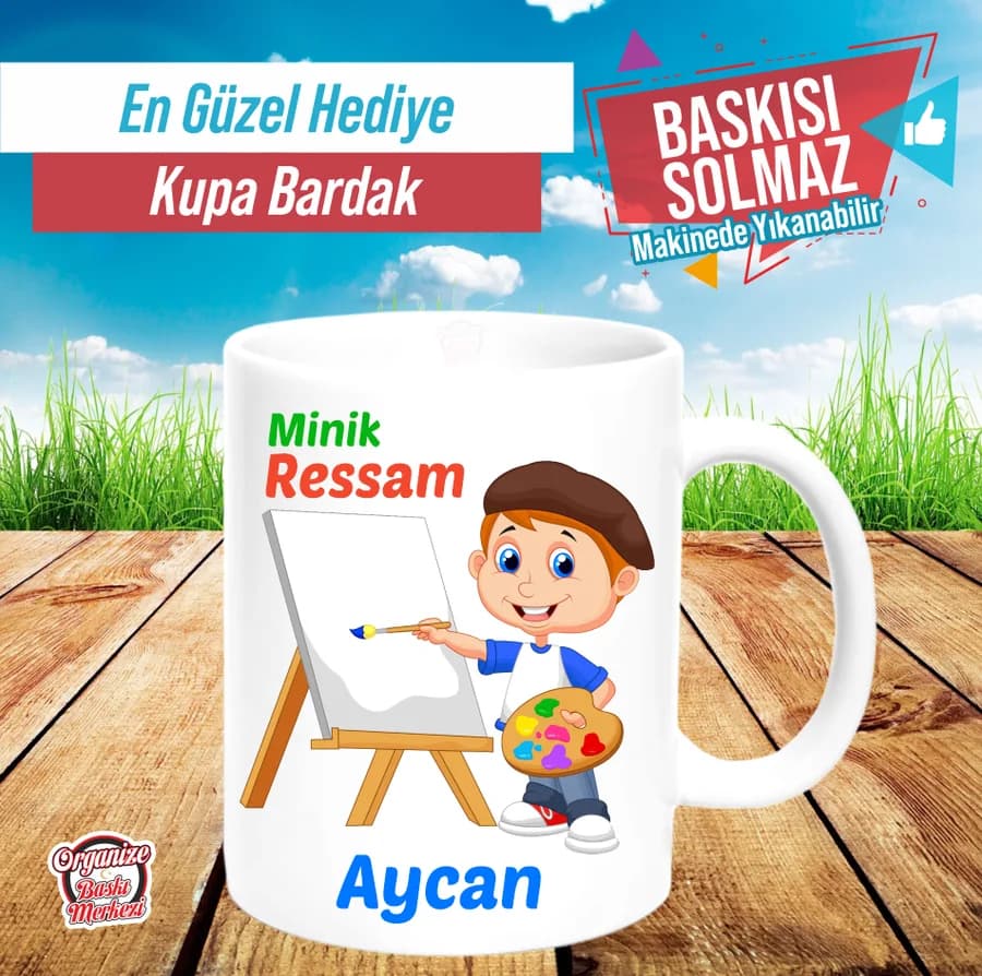 Minik Ressam Kupa Bardak
