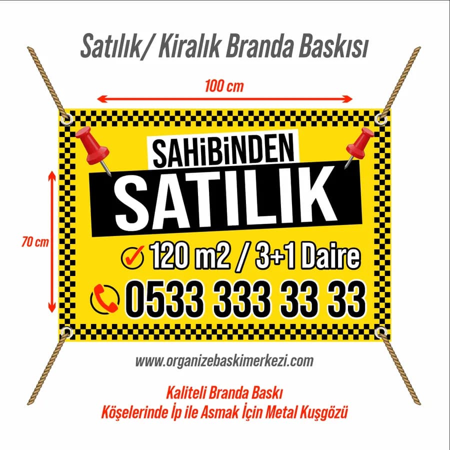 Satılık Branda Pankart Yazısı