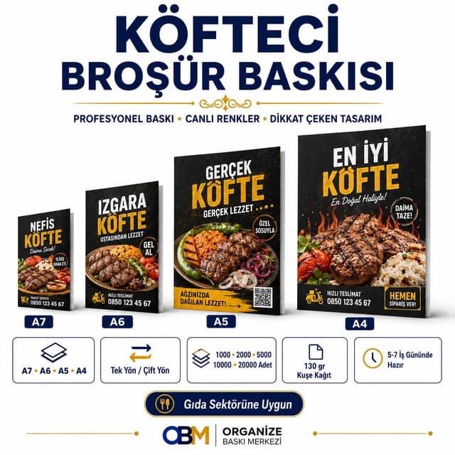 Köfteci Broşür Baskısı