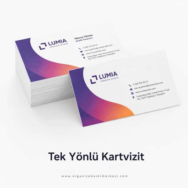 Tek Yön Kartvizit - Organize Baskı Merkezi