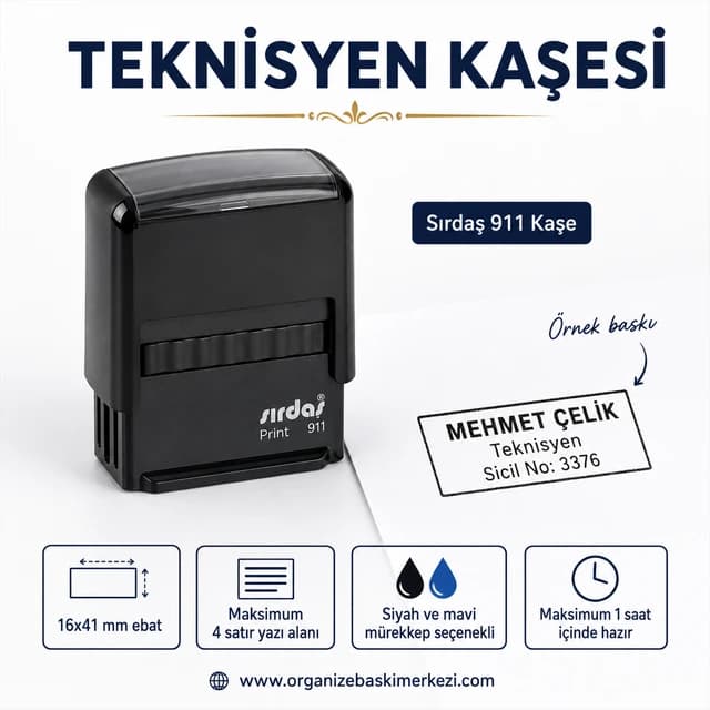 Teknisyen Kaşesi Sırdaş 911 16x41 mm