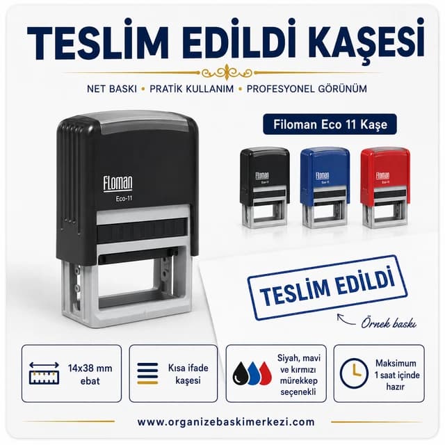 Teslim Edildi Kaşesi