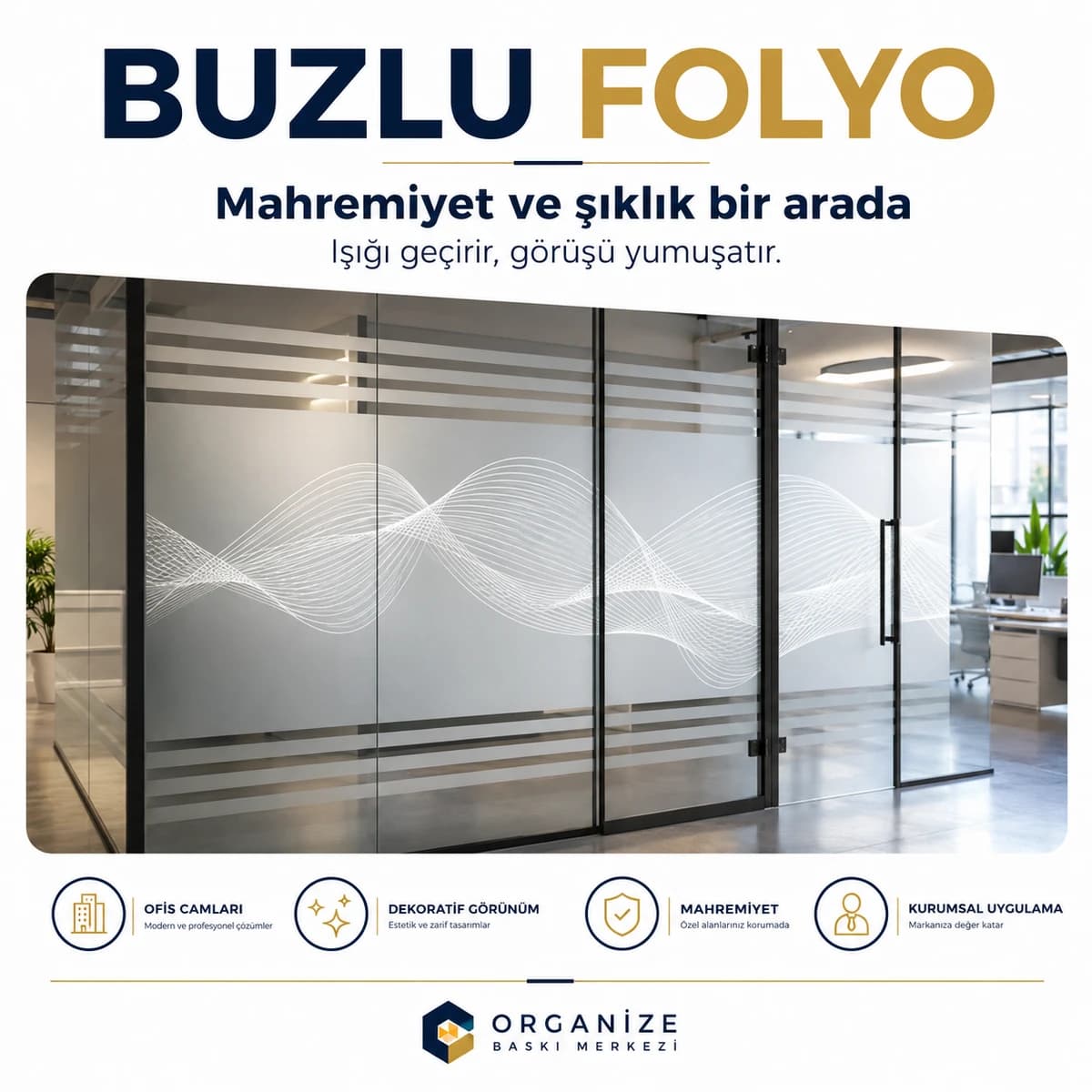 Buzlu Folyo Baskı