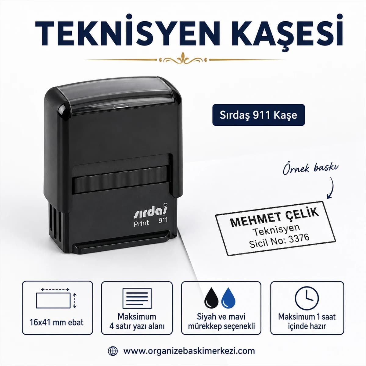 Teknisyen Kaşesi Sırdaş 911 16x41 mm