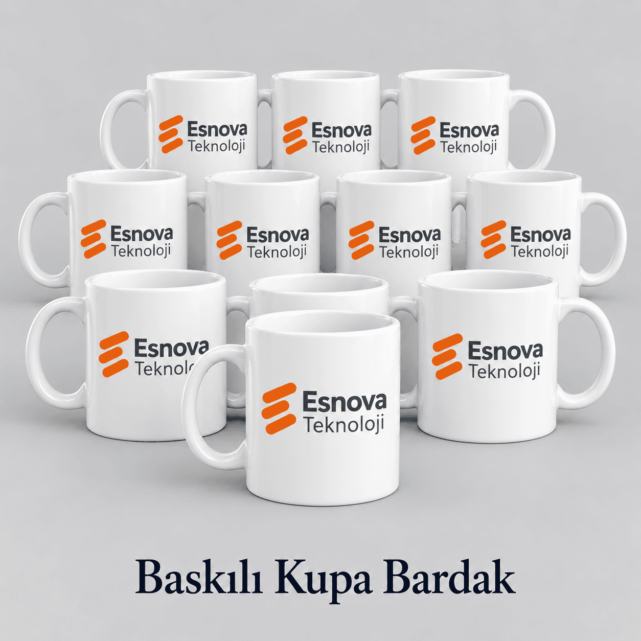 Şirketlere özel logolu baskılı kupa bardaklar