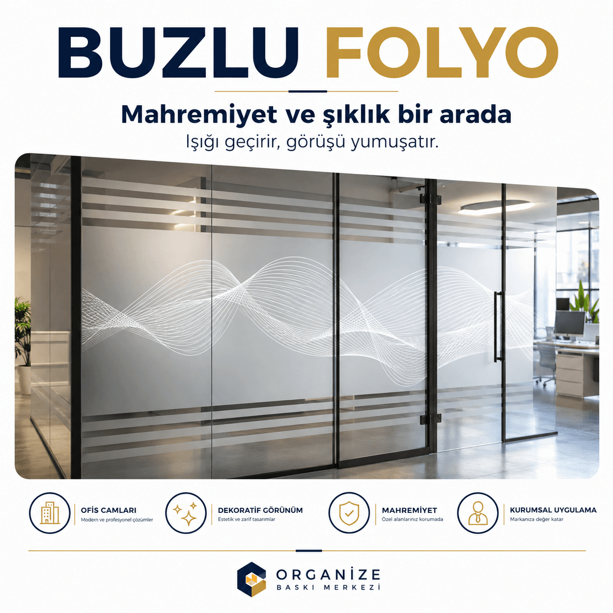 Buzlu Folyo Baskı