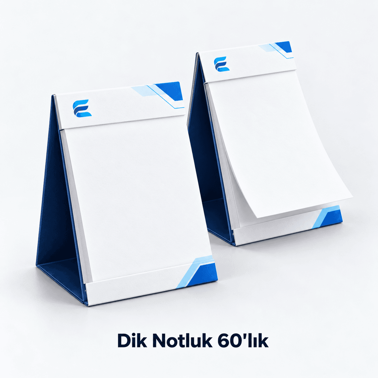 Kapağı stand gibi katlanarak masada dik duran 9 × 16 cm dik notluklar