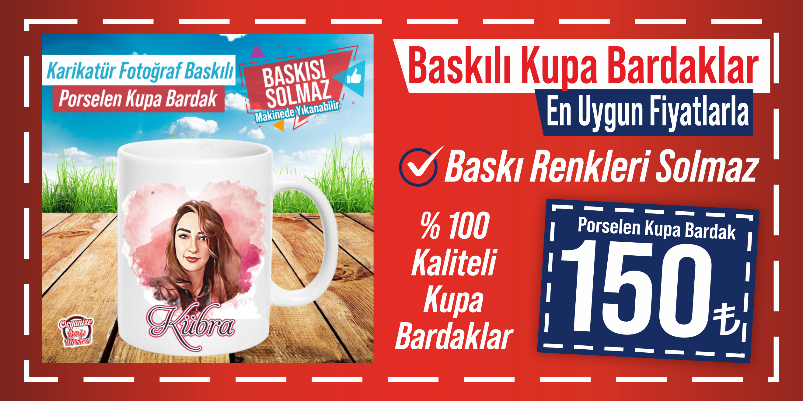 kupa bardak baskılı