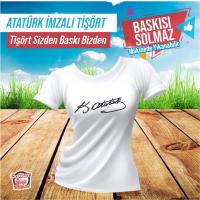 ATATÜRK İMZA BASKILI HAZIR TİŞÖRT