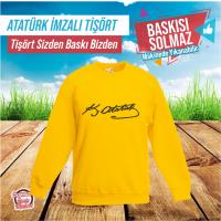 ATATÜRK İMZA BASKILI HAZIR TİŞÖRT
