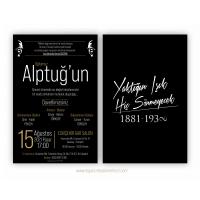 Atatürk Minnet Davetiye