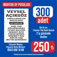 Muhtar Oy Pusulası - 300 adet