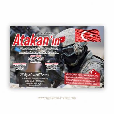 Asker Sünnet Davetiye