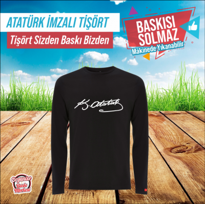 ATATÜRK İMZA BASKILI TİŞÖRT