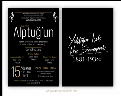 Atatürk Minnet Davetiye