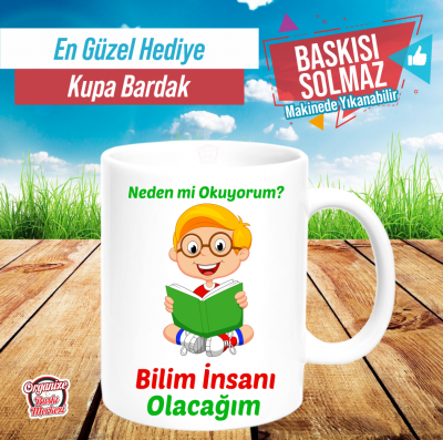 Bilim İnsanı Olacağım Kupa Bardak